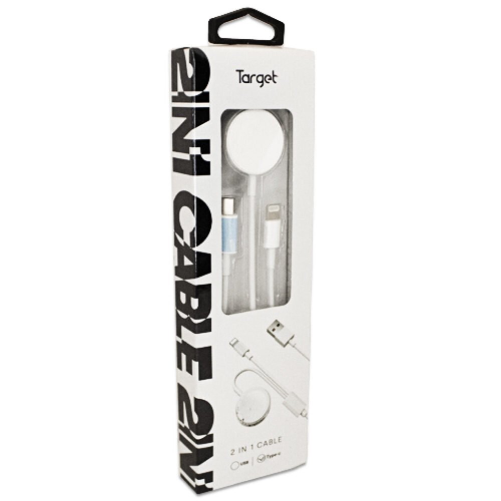 Alternative view of כבל מטען אלחוטי 2 ב-1 לשעון Apple Watch וחיבור TARGET Type-C to Lightning — טעינה משולבת מהירה