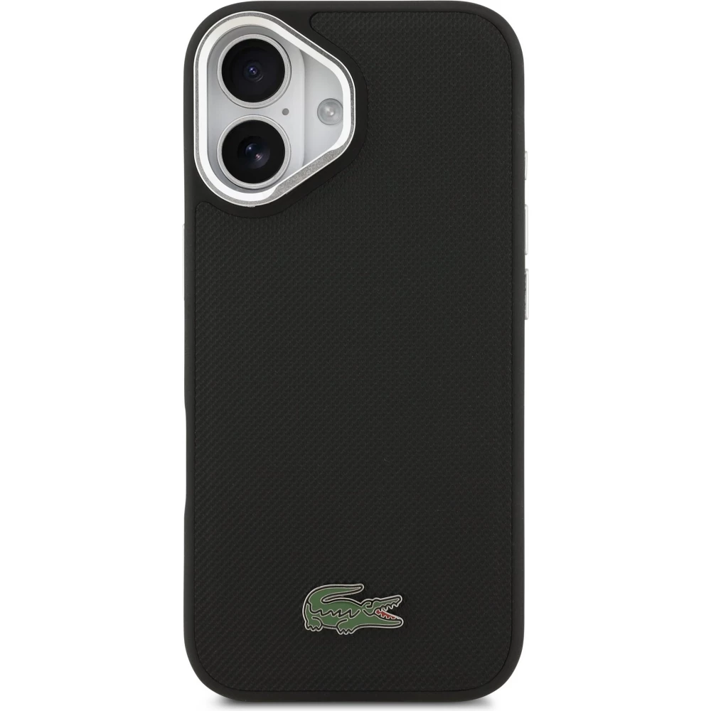 כיסוי LACOSTE מקורי לאייפון 17 (iPhone 17) עם רגלית מובנית — שחור – תמונה 4