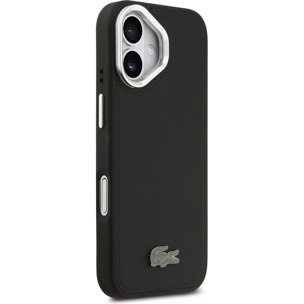 כיסוי LACOSTE מקורי לאייפון 17 (iPhone 17) עם רגלית מובנית — שחור – תמונה 5