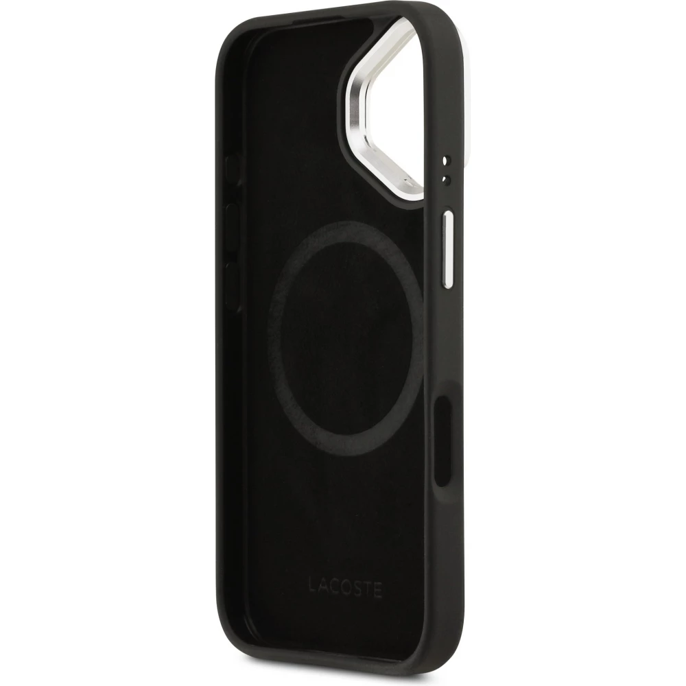כיסוי LACOSTE מקורי לאייפון 17 (iPhone 17) עם רגלית מובנית — שחור – תמונה 7