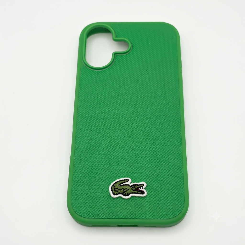 חבילת פרימיום לאייפון 17: כיסוי LACOSTE MagSafe ירוק + כבל C to C איכותי לטעינה מהירה – תמונה 6