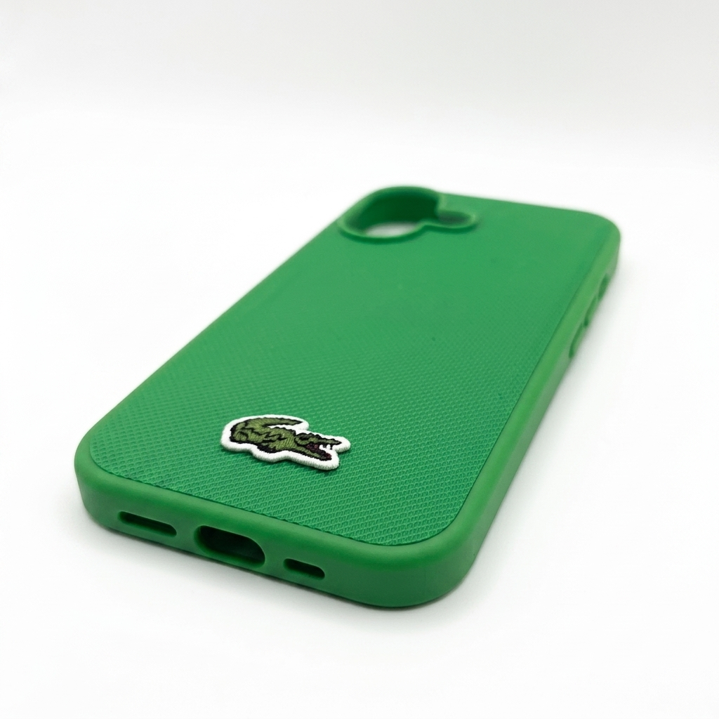חבילת פרימיום לאייפון 17: כיסוי LACOSTE MagSafe ירוק + כבל C to C איכותי לטעינה מהירה – תמונה 5