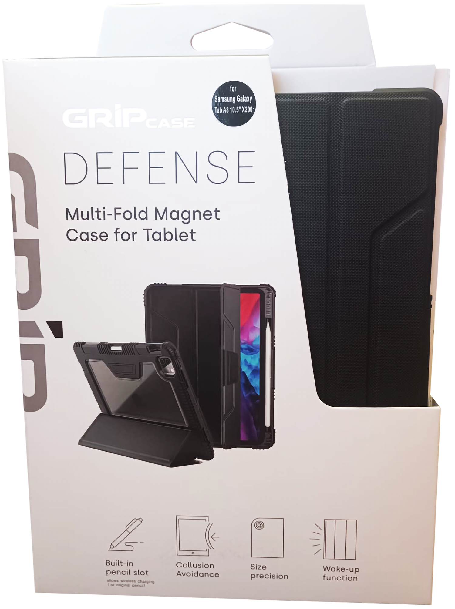 כיסוי מגן איכותי Grip Case Defense לטאבלט Samsung Tab S9 FE / Tab S10 — הגנה מקסימלית בעיצוב יוקרתי – תמונה 2