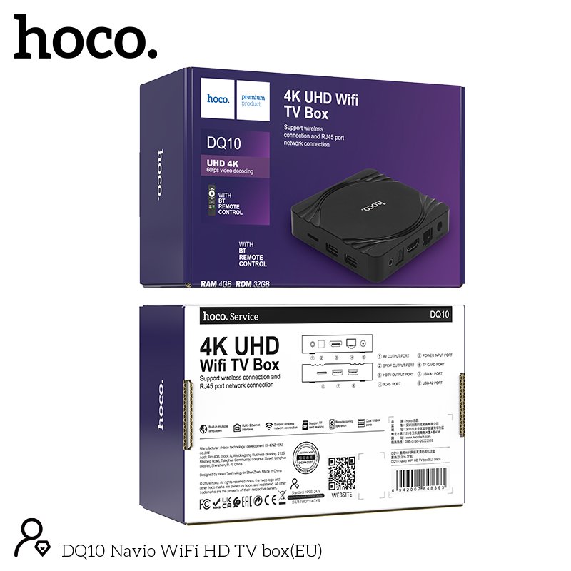 סטרימר DQ10 Plus Smart TV – מערכת הפעלה Android 13 ואיכות 4K Ultra HD – תמונה 3