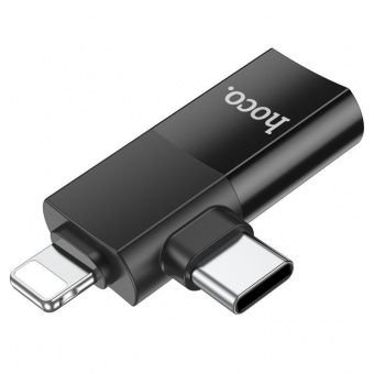 מתאם OTG לאייפון ואנדרואיד HOCO UA17 חיבור USB-C ו-Lightning – תמונה 3