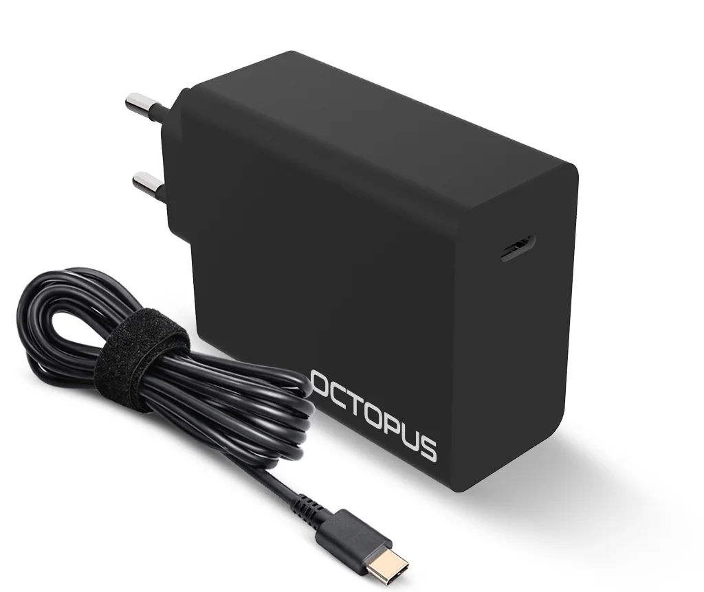 מטען אוניברסלי למחשב נייד Octopus Type-C בהספק עוצמתי 100W