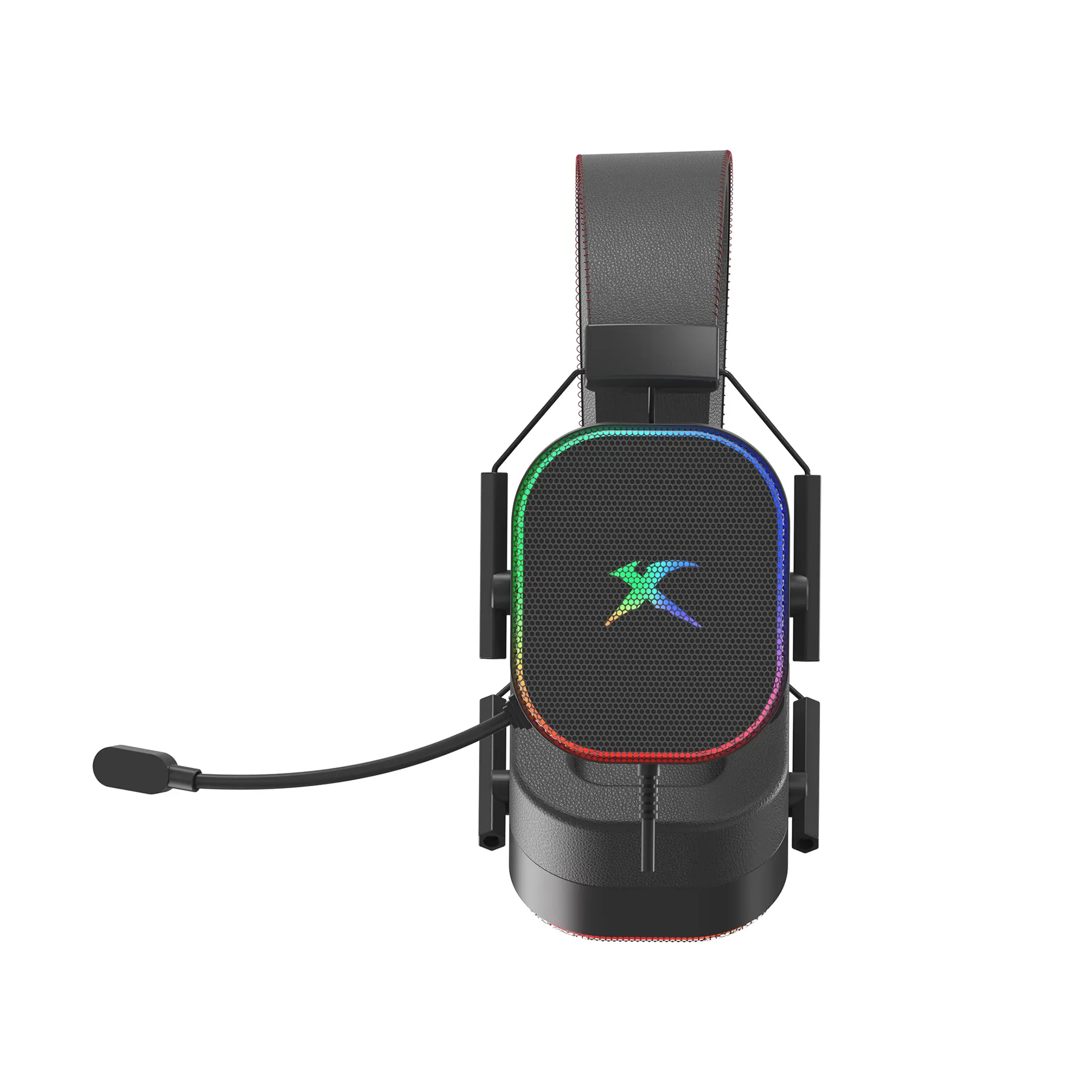 אוזניות גיימינג חוטיות דגם GH-606 מבית XtrikeMe עם מיקרופון ותאורת RGB – תמונה 4