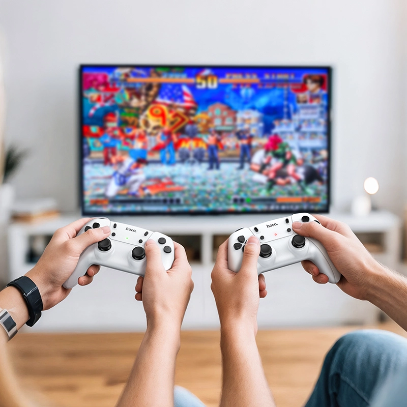 קונסולת משחקים Hoco GA31 Game Stick – עם 20,000 משחקי רטרו וזוג שלטים אלחוטיים – תמונה 7