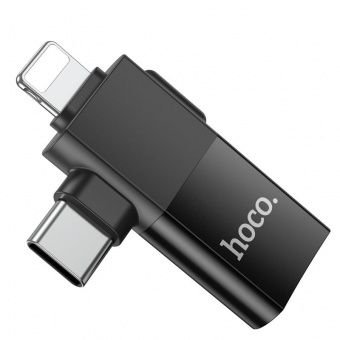מתאם OTG לאייפון ואנדרואיד HOCO UA17 חיבור USB-C ו-Lightning – תמונה 4