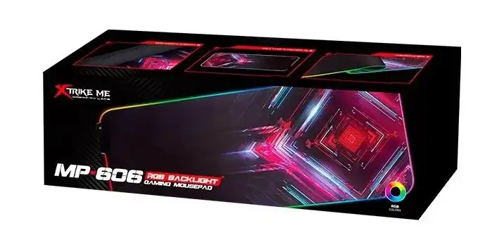 Alternative view of פד ענק לעכבר גיימינג עם תאורת RGB דגם MP-606 מבית XtrikeMe למקלדת ועכבר
