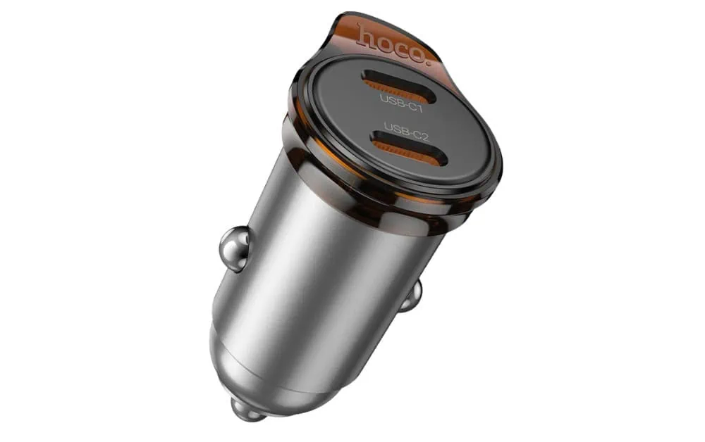 מטען רכב מהיר Hoco NZ16B Rigorous PD 45W – שתי יציאות USB-C עוצמתיות – תמונה 5