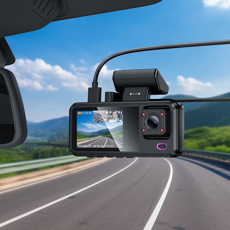 מצלמת דרך משולשת DV15 Tri-Channel - צילום פנים, חוץ ואחור ב-IPS – תמונה 4