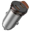 מטען רכב מהיר Hoco NZ16B Rigorous PD 45W – שתי יציאות USB-C עוצמתיות