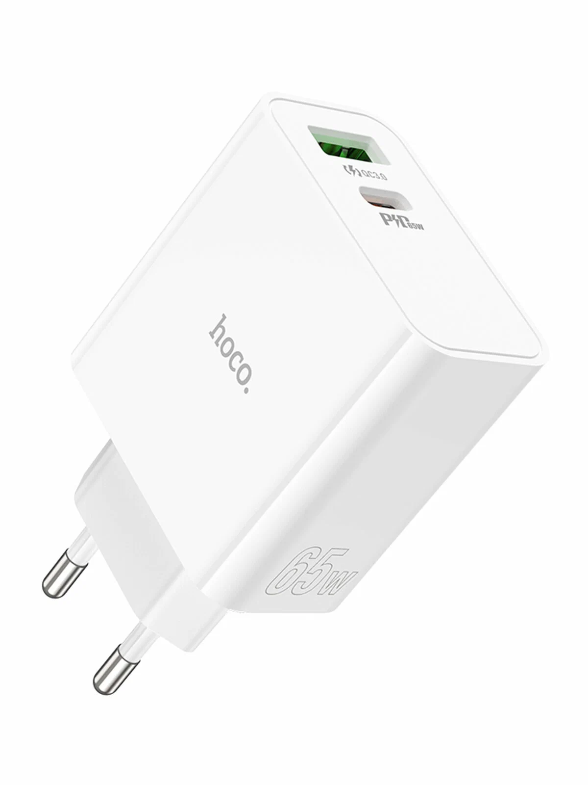 מטען קיר מהיר Hoco C113A PD 65W – יציאות כפולות Type-C ו-USB – תמונה 5