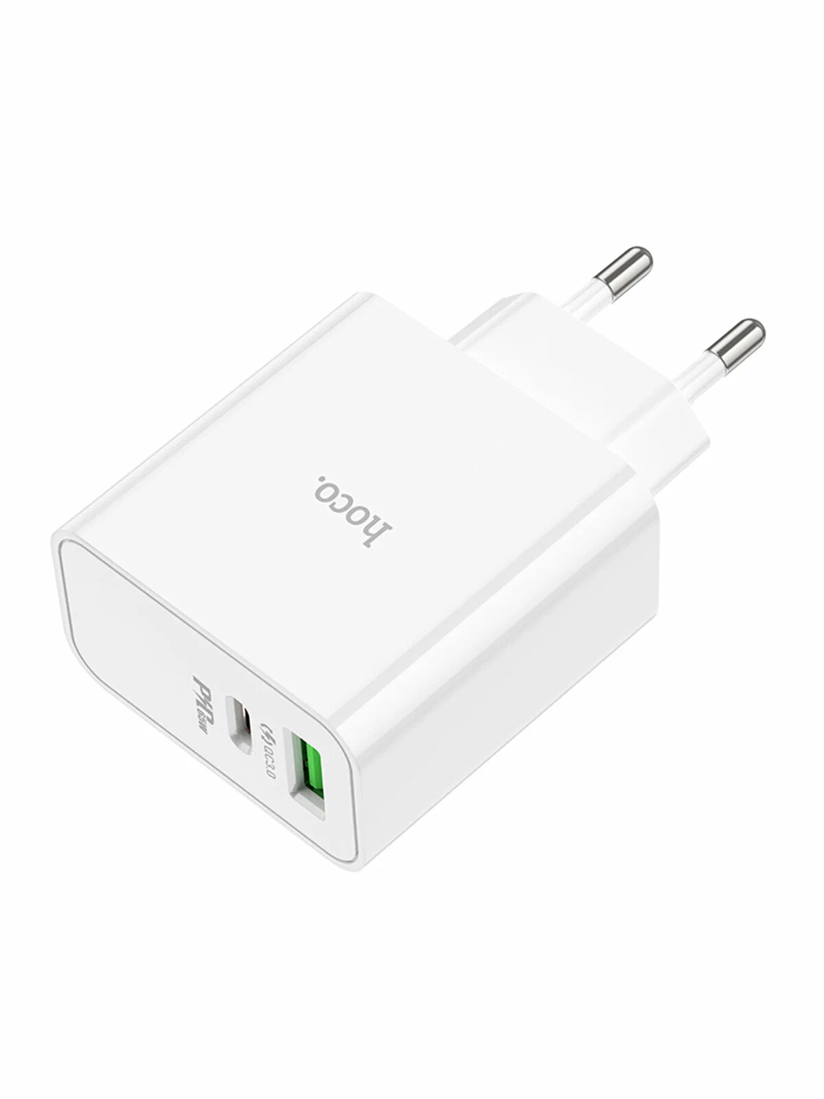מטען קיר מהיר Hoco C113A PD 65W – יציאות כפולות Type-C ו-USB – תמונה 4