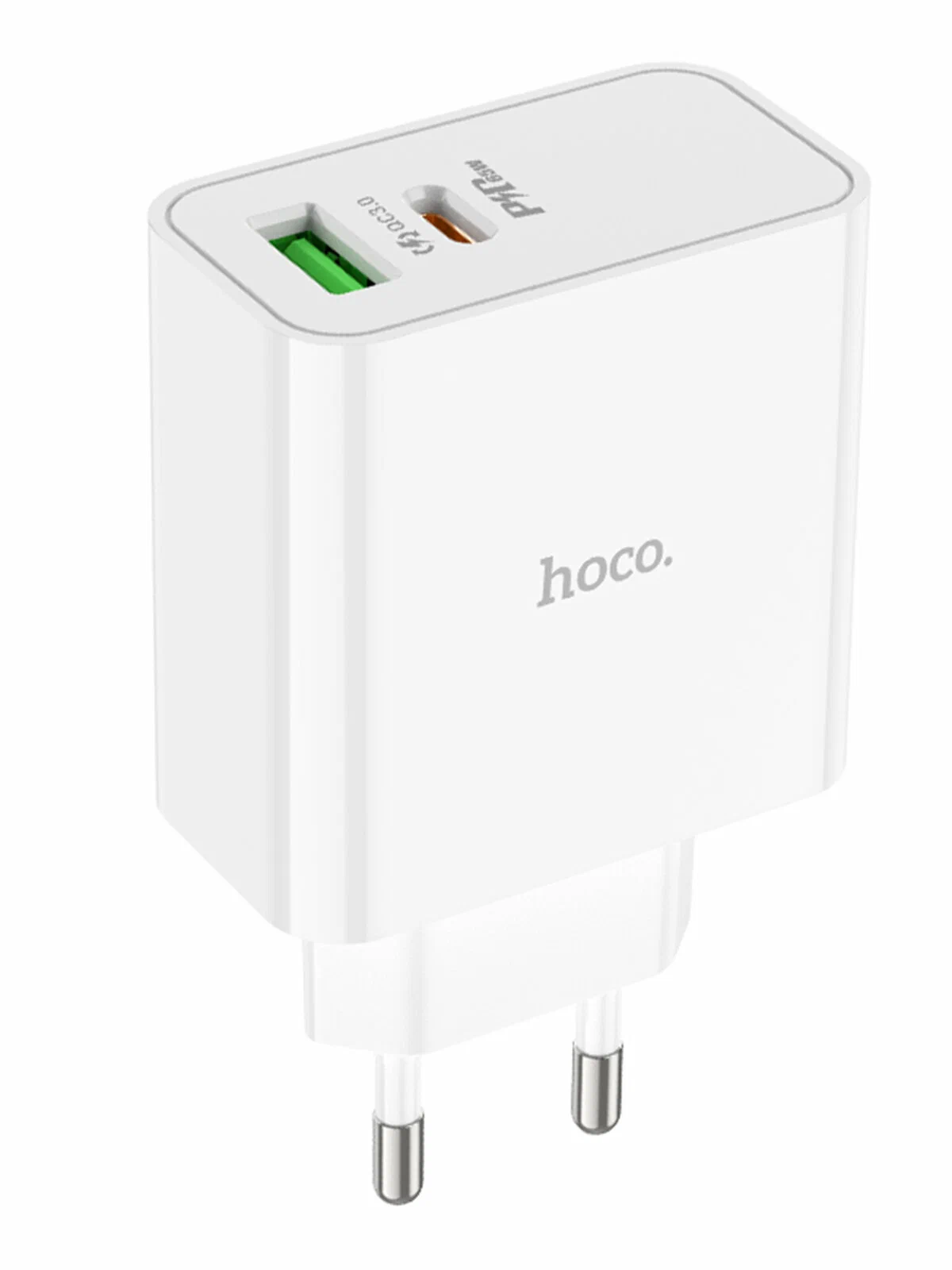 מטען קיר מהיר Hoco C113A PD 65W – יציאות כפולות Type-C ו-USB