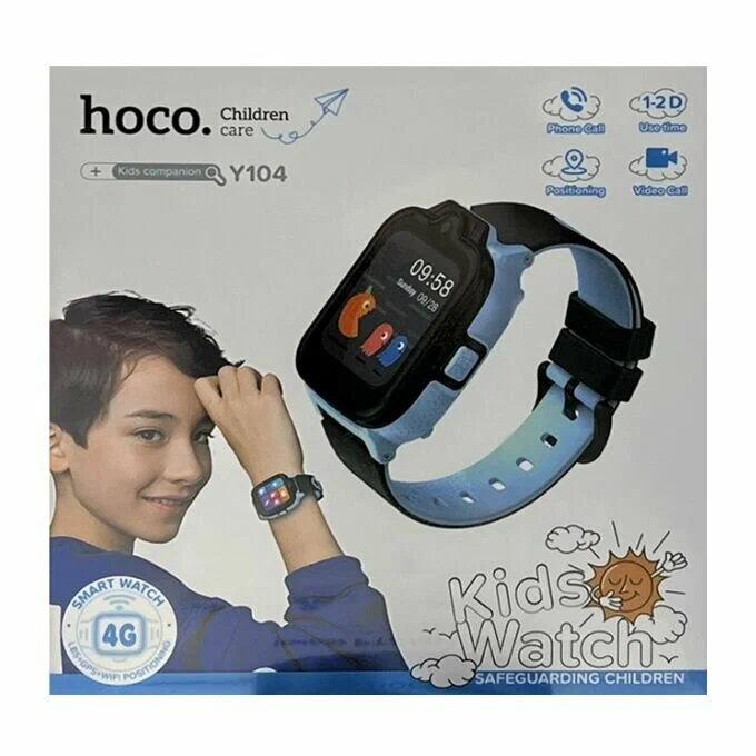 שעון חכם לילדים Hoco Y104 4G – עם GPS מובנה, שיחות וידאו וכפתור SOS – תמונה 5