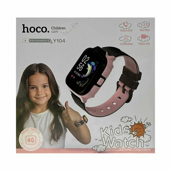 שעון חכם לילדים Hoco Y104 4G – עם GPS מובנה, שיחות וידאו וכפתור SOS – תמונה 8