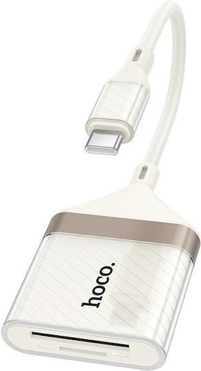 קורא כרטיסי זיכרון OTG Type-C ל-SD ו-TF HOCO UA40A איכותי – תמונה 4