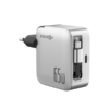 מטען קיר מהיר ENERGY GaN PD 65W צבע טיטניום — כולל כבל נשלף Type-C ל-Type-C