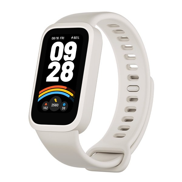 צמיד כושר חכם Xiaomi Smart Band 9 Active לבן — שעון ספורט דור 9 מבית שיאומי