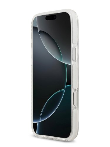 כיסוי LACOSTE MagSafe שקוף עם מסגרת לבנה לאייפון 17 פרו (iPhone 17 Pro) — Clear White – תמונה 3