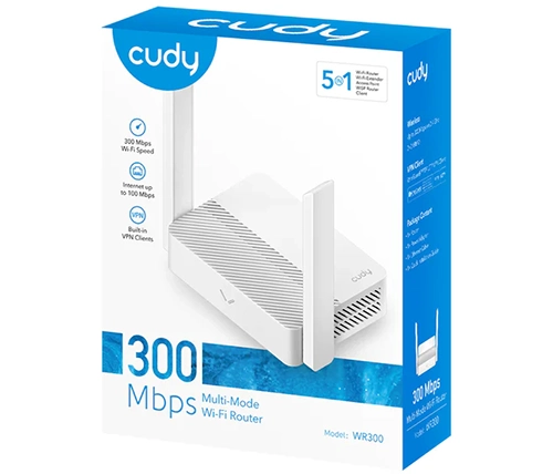 Alternative view of ראוטר סלולרי Cudy LT300 — נתב אלחוטי 4G LTE עם סלוט לסים ומהירות 300Mbps