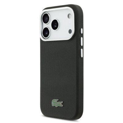 Alternative view of כיסוי LACOSTE MagSafe מקורי לאייפון 17 פרו מקס (iPhone 17 Pro Max) — שחור