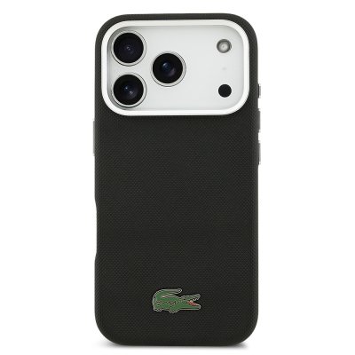 כיסוי LACOSTE MagSafe מקורי לאייפון 17 פרו מקס (iPhone 17 Pro Max) — שחור – תמונה 3