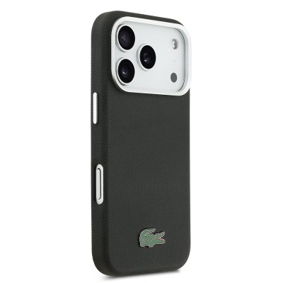 כיסוי LACOSTE MagSafe מקורי לאייפון 17 פרו מקס (iPhone 17 Pro Max) — שחור – תמונה 4