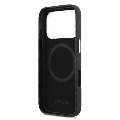 כיסוי LACOSTE MagSafe מקורי לאייפון 17 פרו מקס (iPhone 17 Pro Max) — שחור – תמונה 7