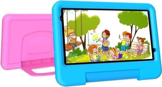 טאבלט לילדים FutureTAB "8 4G LTE — זיכרון 128GB+4GB צבע כחול כולל 2 כיסויי הגנה (ורוד וכחול) במארז