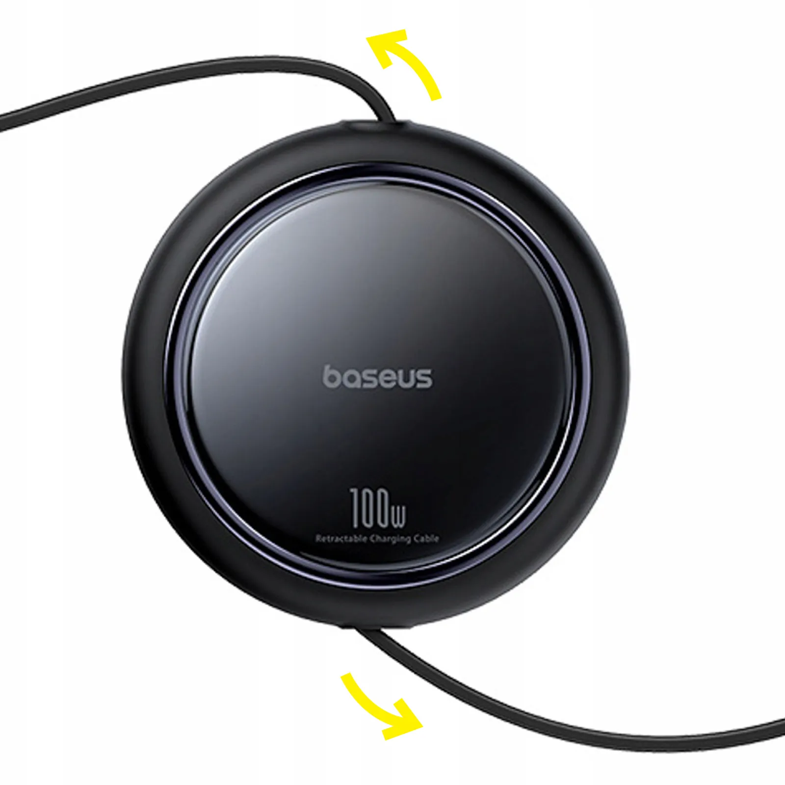כבל טעינה נמתח Baseus Type-C ל-Type-C בהספק 100W — אורך עד 1 מטר – תמונה 3