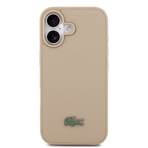 כיסוי MagSafe מקורי LACOSTE לאייפון 17 (iPhone 17) — בז' (Beige)