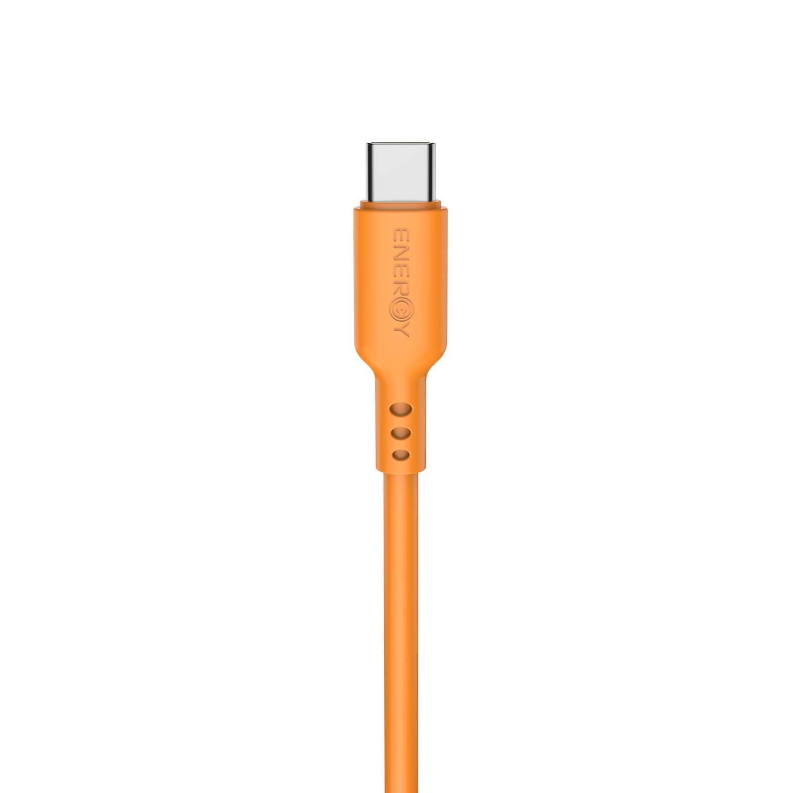 כבל סיליקון ENERGY C to C 60W Silicone 1.3M — צבע כתום