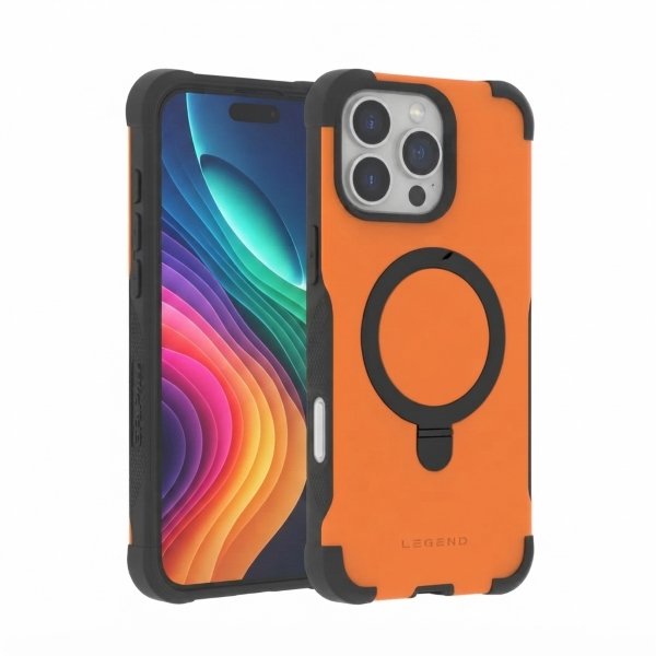 כיסוי MagSafe מגן Grip Case Legend לאייפון 15 פרו — תמיכה מלאה בטעינה אלחוטית ועיצוב יוקרתי