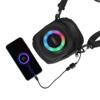 רמקול בלוטות' נייד Hoco HC41 Wave — סאונד עוצמתי, תאורת RGB ותיק נשיאה מובנה – תמונה 5