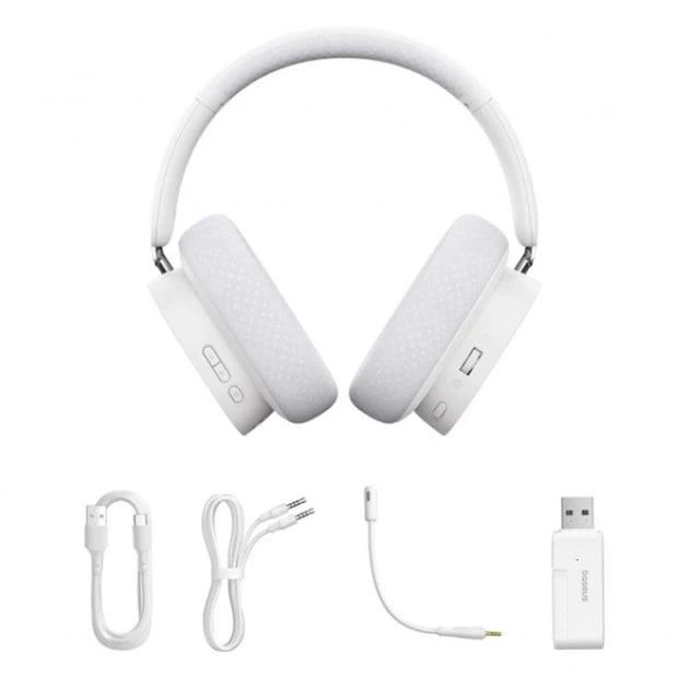 אוזניות גיימינג אלחוטיות Baseus AeQur GH02 — סאונד Hi-Res עם דרייברים כפולים, השהייה נמוכה וחיבור משולש – תמונה 5