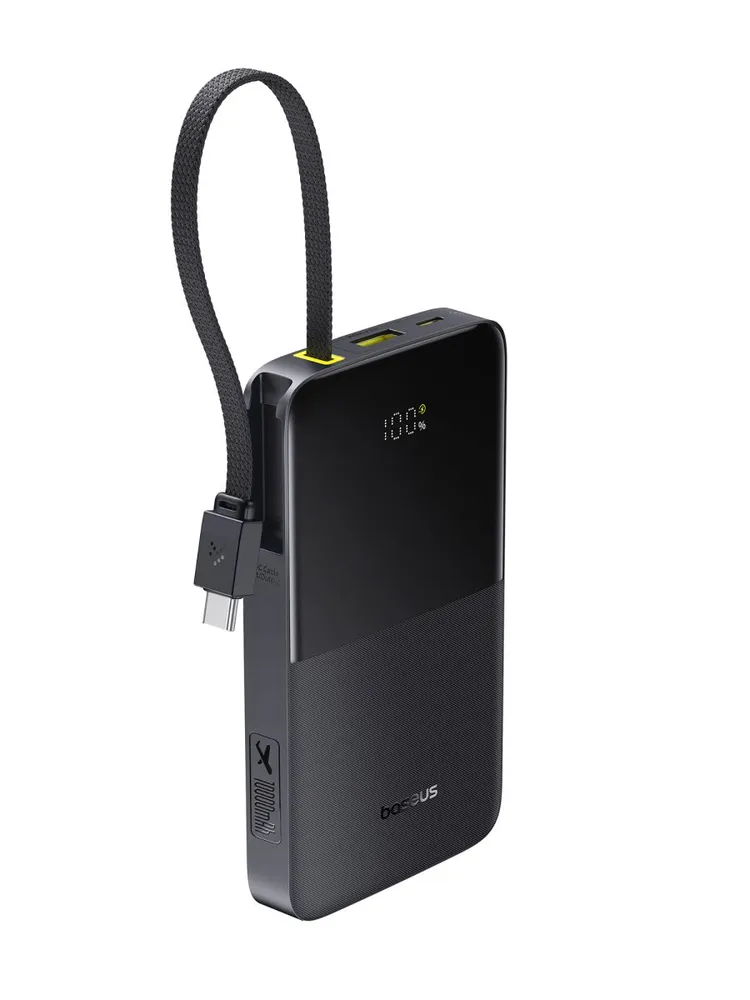 סוללת גיבוי Baseus EnerFill FC51 Bipow2 Pro 10000mAh 22.5W עם כבל מובנה — טעינה מהירה וניידות מושלמת – תמונה 3